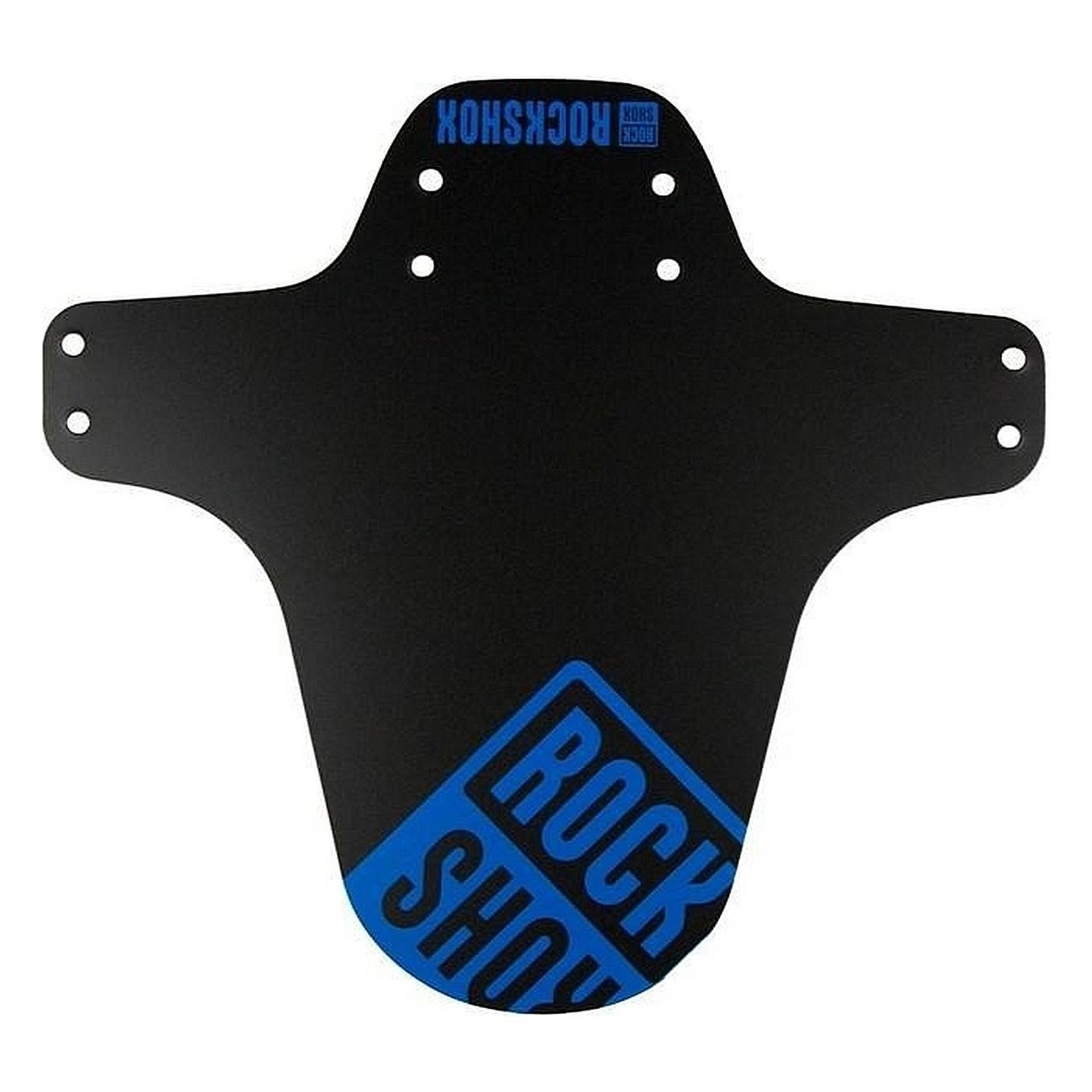 RockShox MTB Mudguard Black with Aqua Blue Print - Fork Protection & Bike Customization - 1