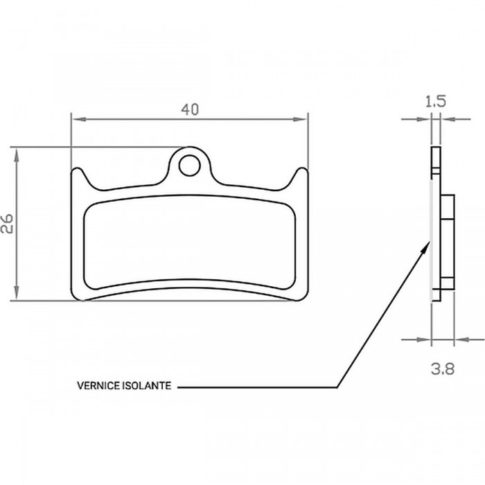 Hope V4 Organic Brake Pads for E-bike - Compatible with HOPE Tech 4 V4, Tech 3 V4, TRICKSTUFF Maxima - 1