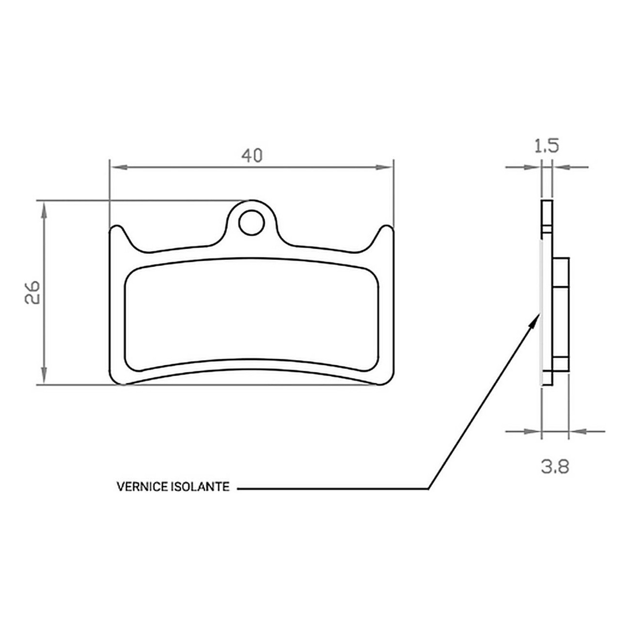 Plaquettes de frein Hope V4 Organiques pour E-bike - Compatibles avec HOPE Tech 4 V4, Tech 3 V4 et TRICKSTUFF Maxima - 1