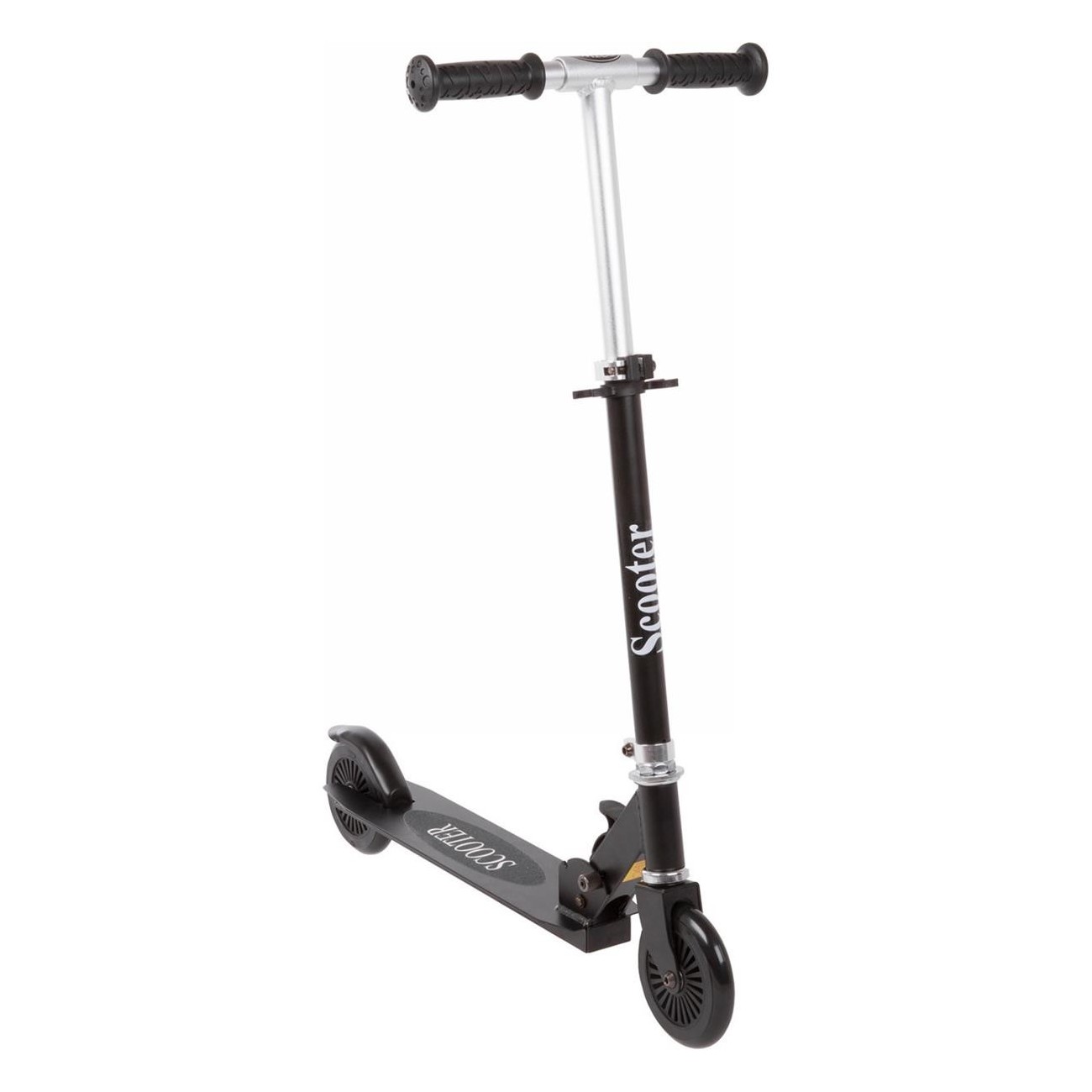 Trottinette pliable pour enfants SMIILE, roues 120 mm, max 50 kg, argent anodisé - 1