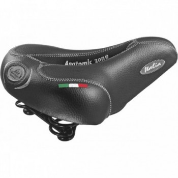 Selle Citybike Femme Venus en Skay Noir avec Trou Central - 1