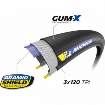 Cubierta Plegable Michelin Power Cup 700x25 Negra para Correr, Ligera y Fiable - 2