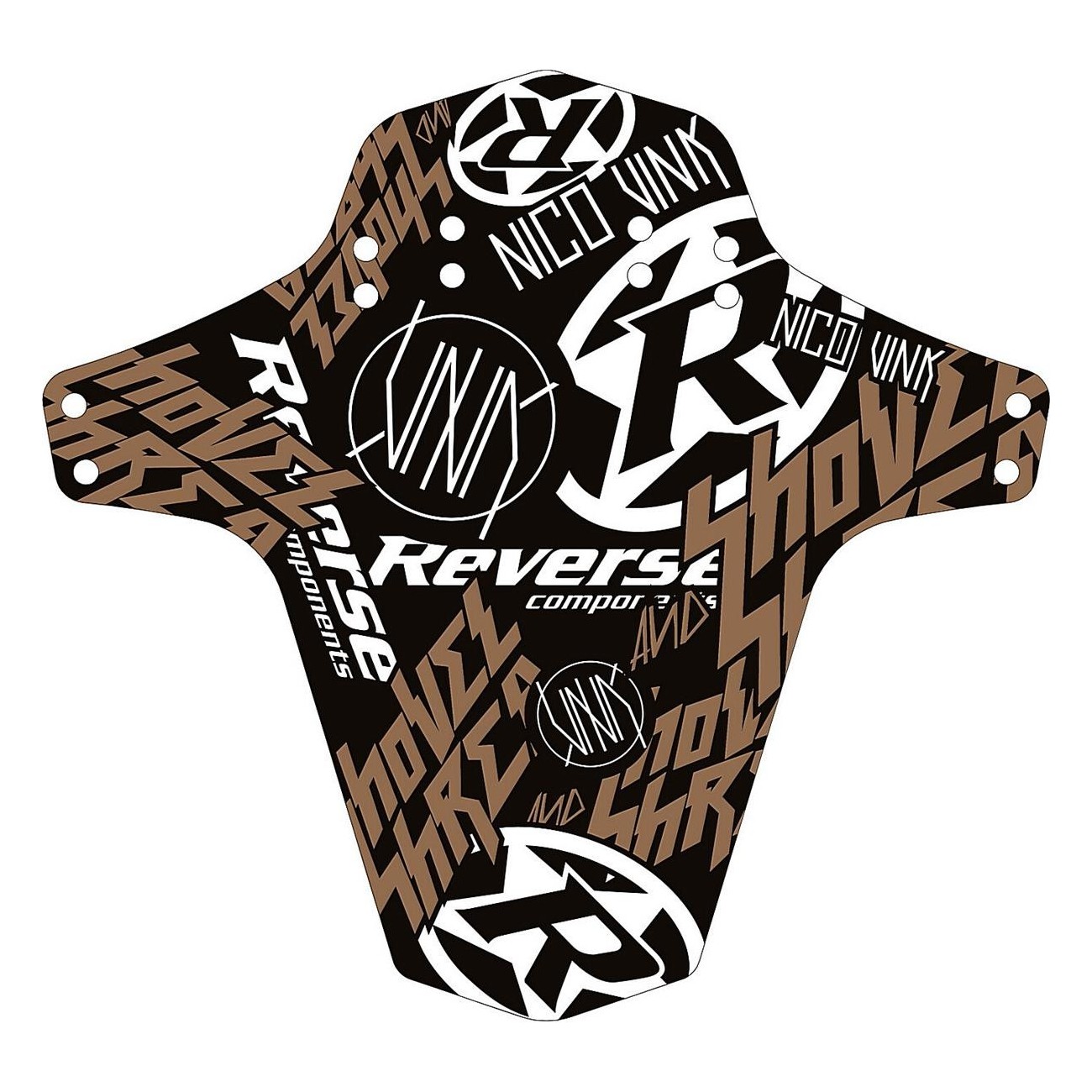 Reverse Mudfender Nico Vink Sticker - Special Edition Black/Copper - 1