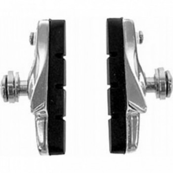 Shimano Road Bike Aluminum Brake Shoes with Replaceable Pads, Silver - 1