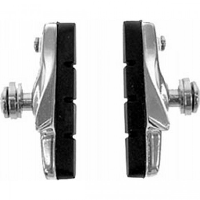 Shimano Road Bike Aluminum Brake Shoes with Replaceable Pads, Silver - 1