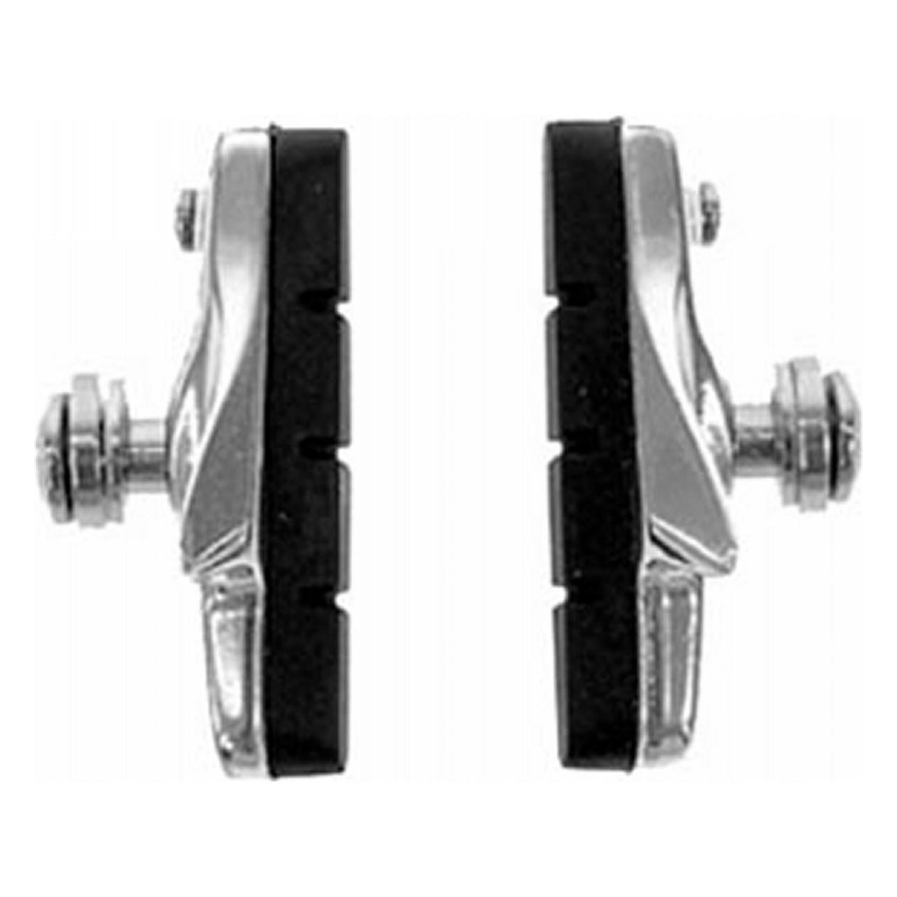 Shimano Road Bike Aluminum Brake Shoes with Replaceable Pads, Silver - 1