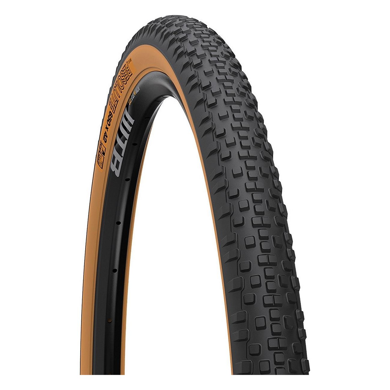 Pneu Gravel Resolute 650 x 42c TCS Léger et Rapide, Marron Clair, Protection SG2 - 1