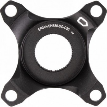 Spider Shimano E7000/E8000 de Aluminio Negro con Paracatena, 50mm - 1