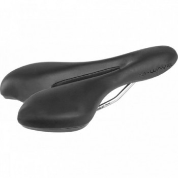 Sella da Corsa M-Wave Comp VI 270x152 mm Nero con Taglio O-Zone Full Cut per Sollievo Pressione - 1 - Selle - 0698238533935