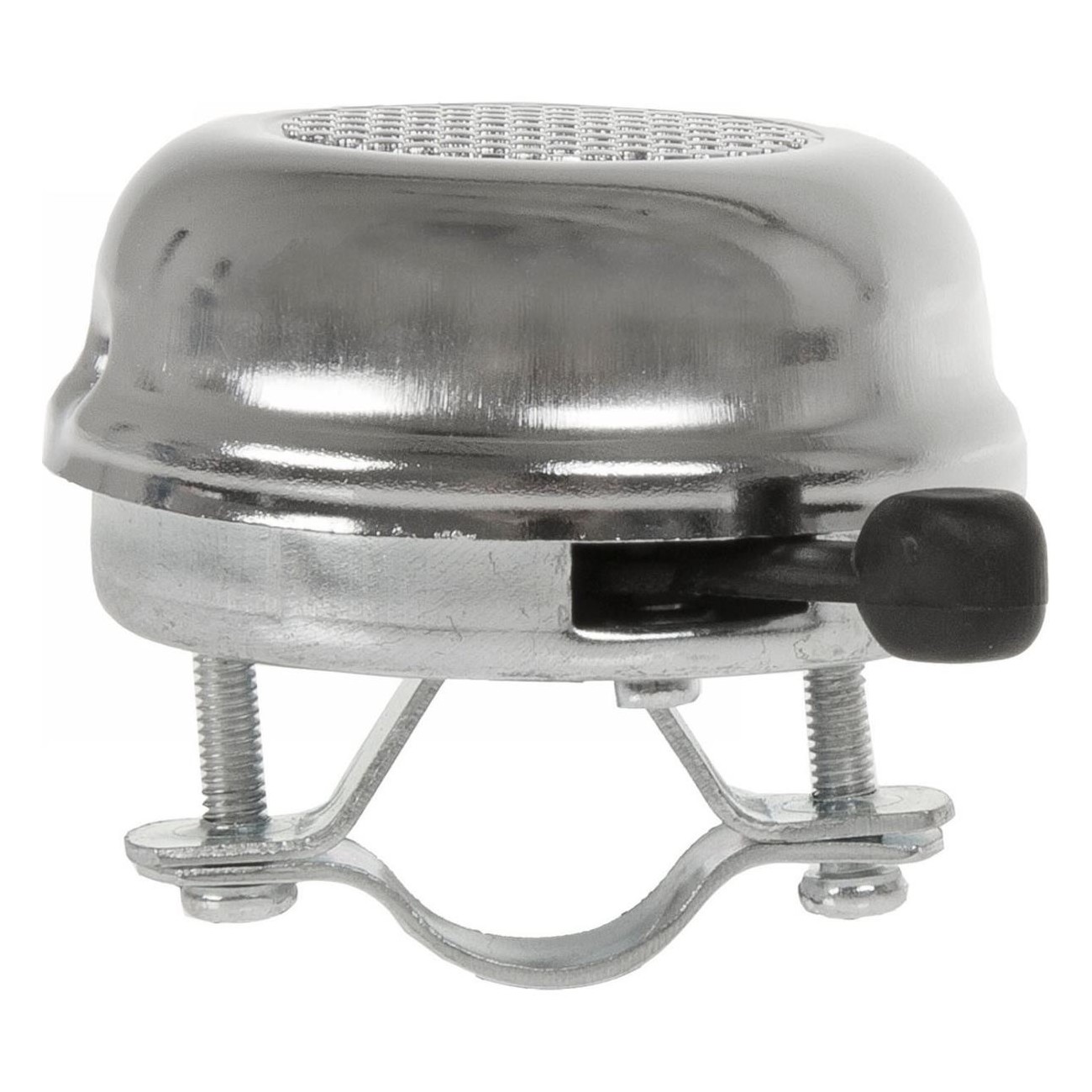 Cloche de vélo en acier chromé Ø57mm argent - Montage sur guidon - 2