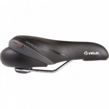 Velo Plush Tour Airlastomer Saddle 270x180 mm Black with Air Cushion - 4