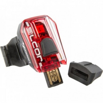 Lumi Arrière MOON Alcor LED Rouge Rechargeable USB avec 5 Fonctions et Support - 2