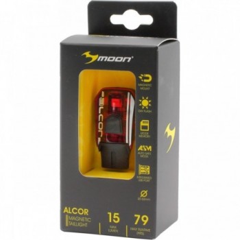 MOON Alcor USB Rechargeable Red LED Rear Light with 5 Functions - 6