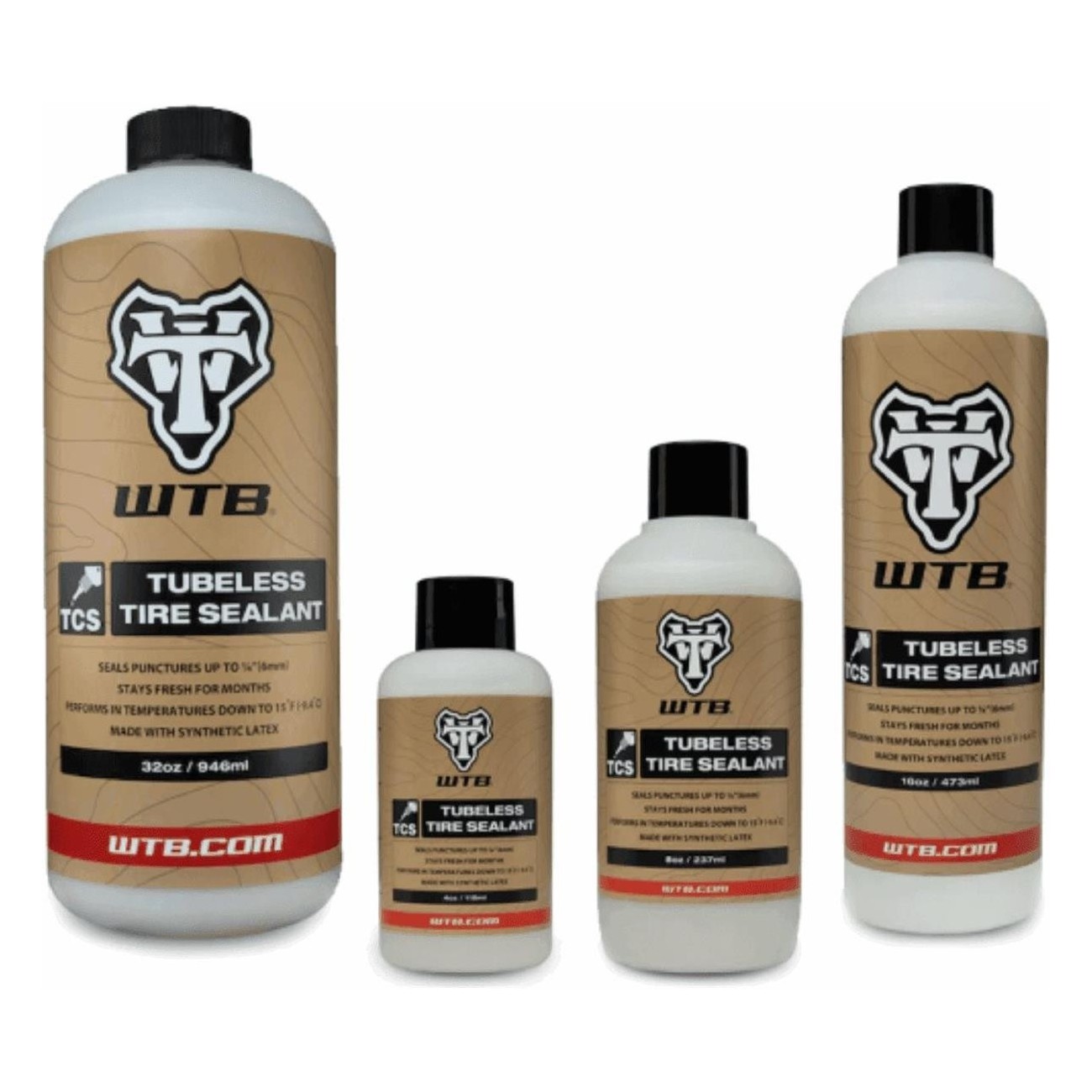 TCS Tubeless Sealant 473ml with Ammonia-Free Synthetic Latex for Bicycles - 1