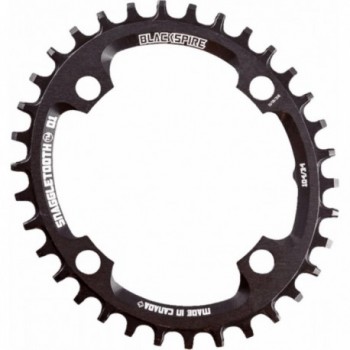 Oval MTB Chainring 34T 104BCD Snaggletooth Black for 11/12 Speed - Anti-Drop Tech - 1