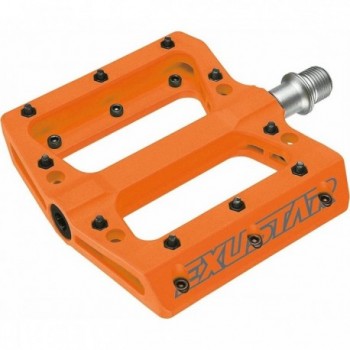 MTB Flat Pedal E-PB71 Orange 105x108mm aus Thermoplastik, 361g - EXUSTAR - 1