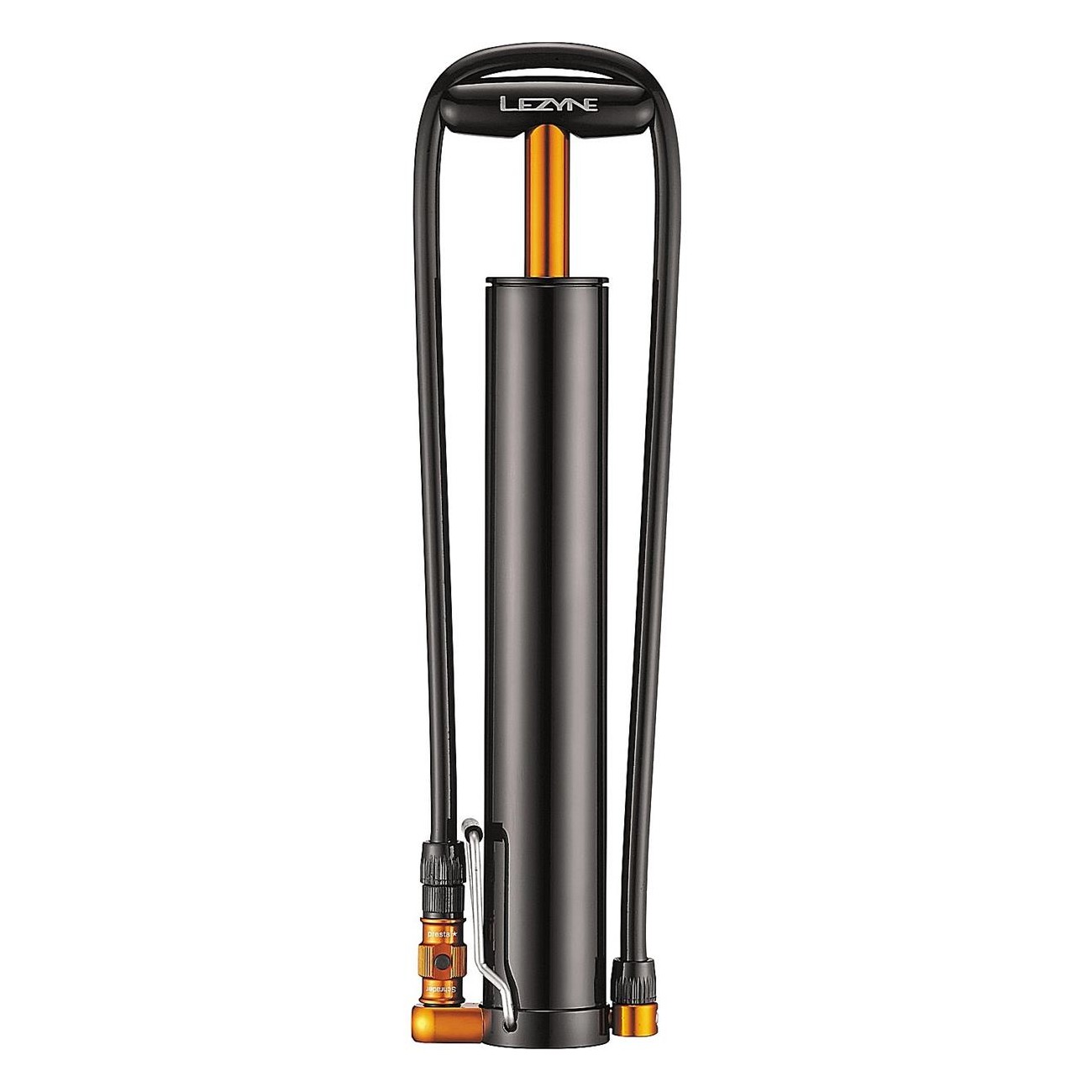 Lezyne Micro Floor Drive XL Schwarz - Tragbare Pumpe für Fat Bikes, 35 PSI - 1