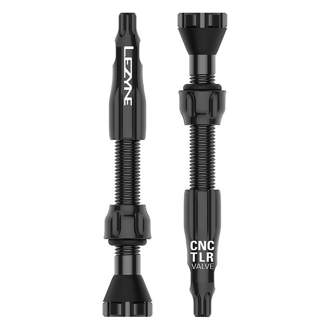 Lezyne CNC 44mm Tubeless Valve in Black Aluminum with Core Remover - 2