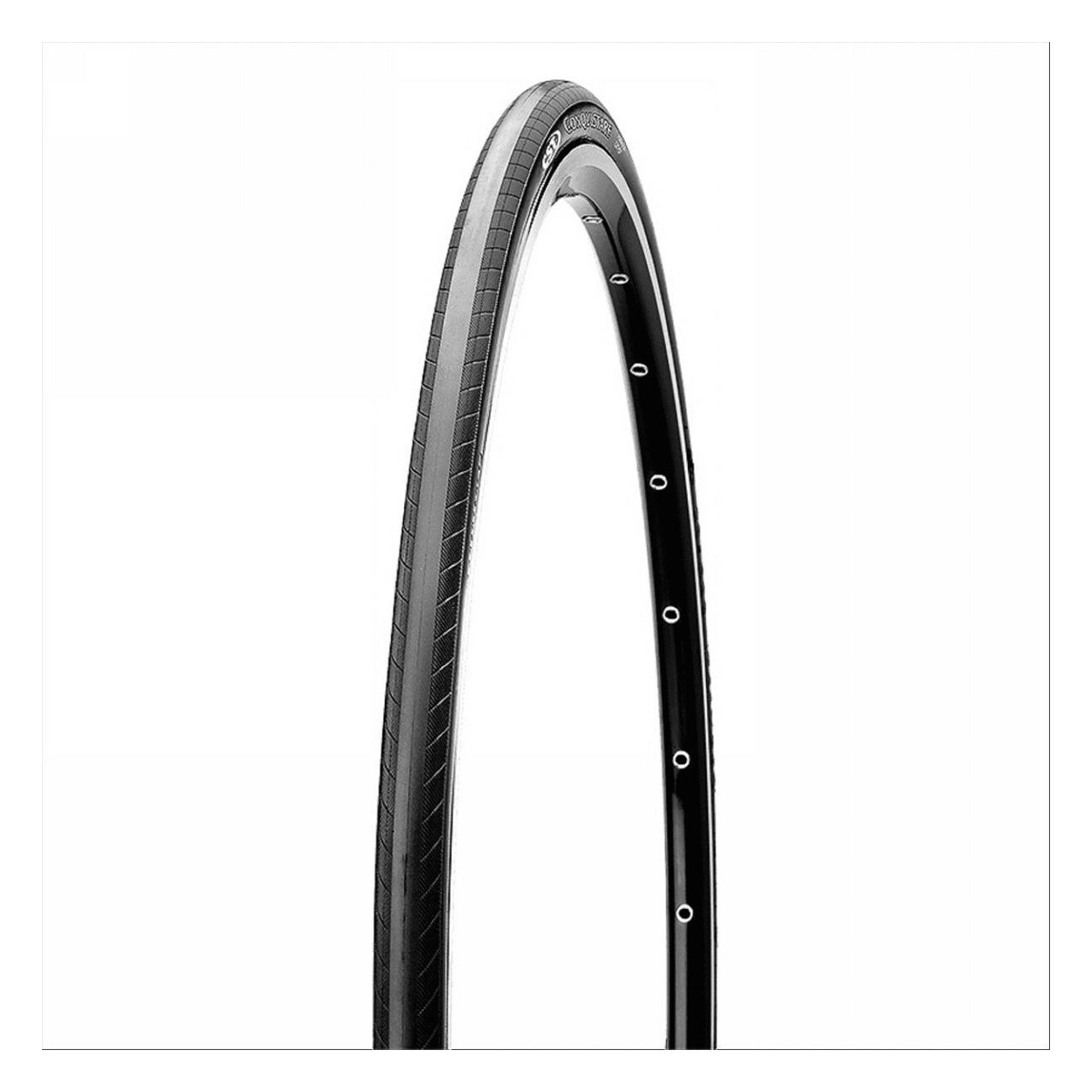 Cubierta de Ciclismo 700x25 Conquistare Negra Plegable 120 TPI Antipinchazos - 2