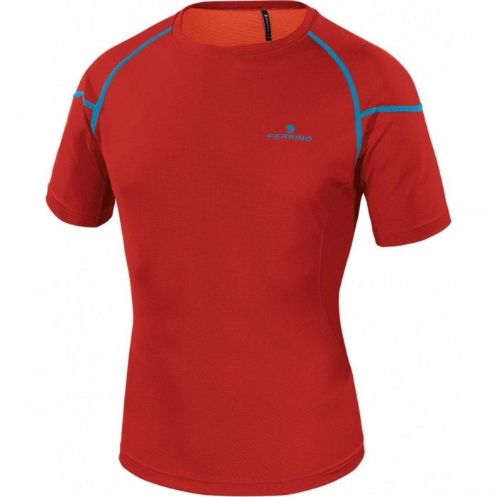 T-shirt Homme Rouge Kasai L Recyclée Anti-odeur pour Sport Montagne - 1