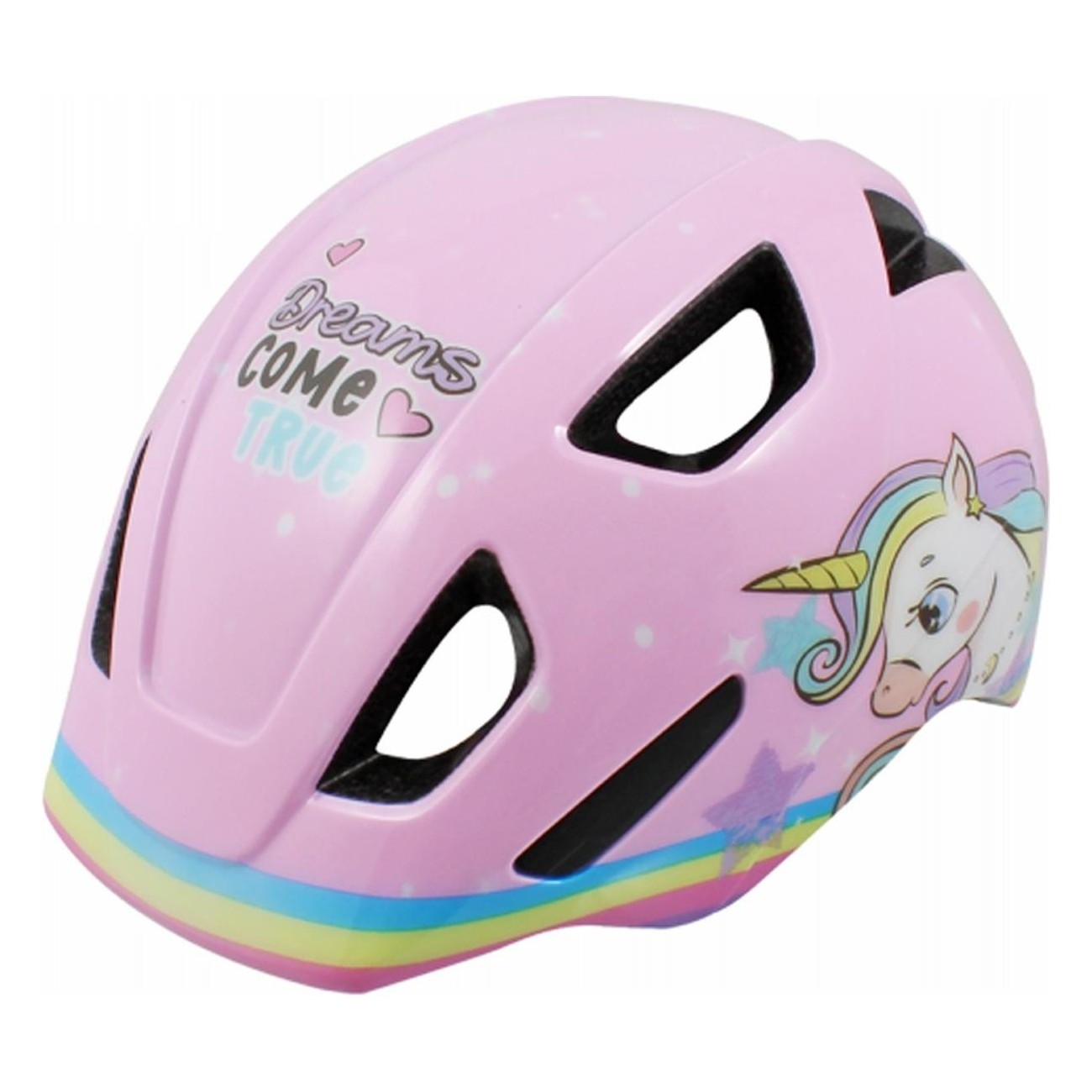 Casco Infantil Rosa con Unicornios Fun Kid Unicorn, Talla S (53-56 cm) - 1