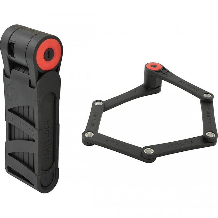 Cadenas Pliable Foldylock Forever Noir-Rouge - Sécurité et Design Compact - 1