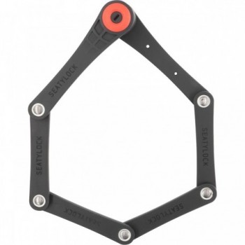 Candado Plegable Foldylock Forever Negro-Rojo - Seguridad y Diseño Compacto - 2