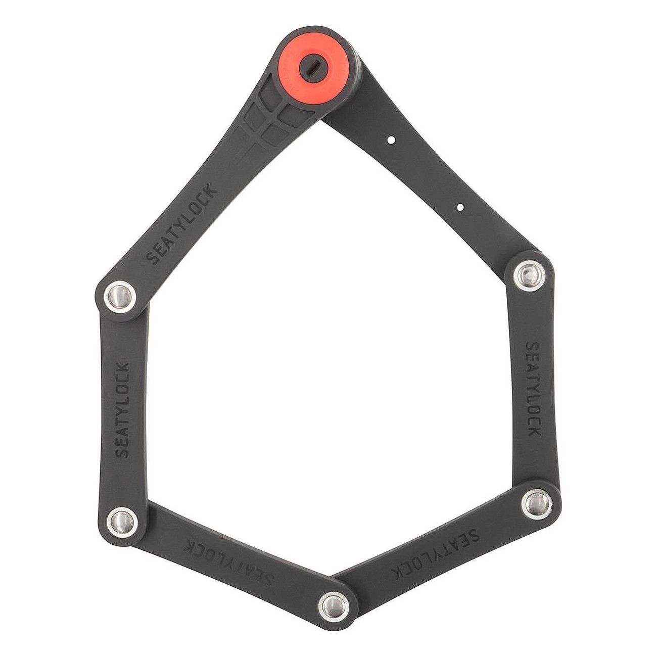 Candado Plegable Foldylock Forever Negro-Rojo - Seguridad y Diseño Compacto - 2