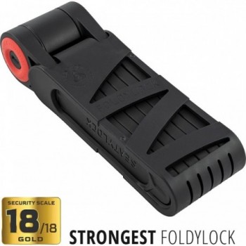 Candado Plegable Foldylock Forever Negro-Rojo - Seguridad y Diseño Compacto - 5