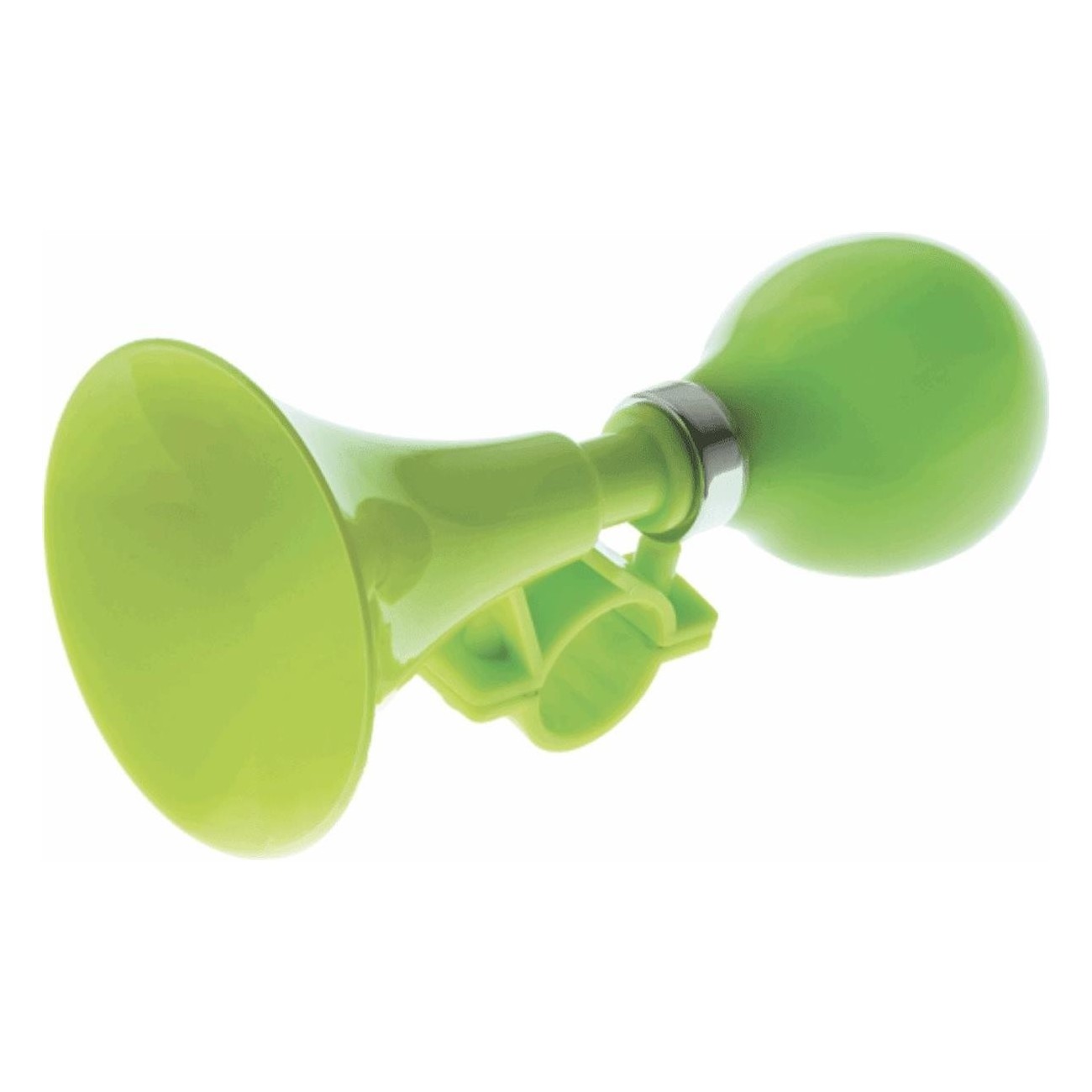 Green Junior Bicycle Horn in Plastic and Rubber - 70 mm Diameter - 1