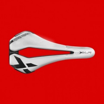 X-LR Superflow White Saddle 131x266mm with TI 316 Rail 7mm, 165g - 1