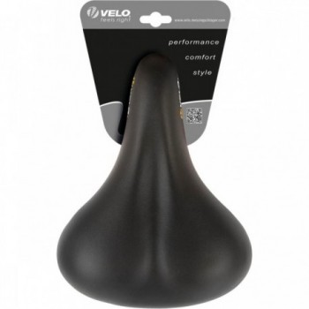 Sella Velo Tour L2 Eco Donna Nero 252x190 mm con Protezione Antiabrasione per Lunghi Tour in Bicicletta - 4 - Selle - 4015493250