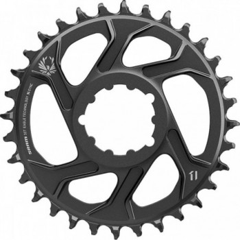 X-SYNC 2 Eagle 32T Chainring, Direct Mount, 6mm Offset, Black Aluminum - 1