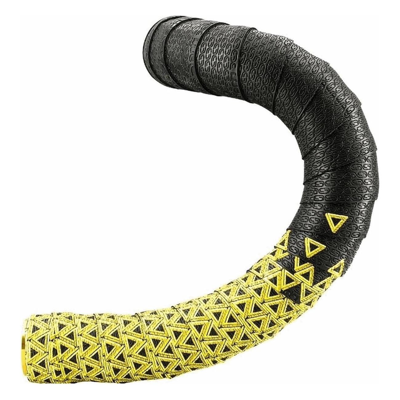 LOOP PU+EVA Handlebar Tape Black/Yellow with Caps - 96g, 2.5mm Thickness - 1