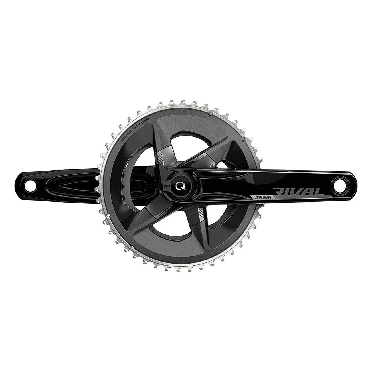 Guarnitura SRAM Quarq Rival AXS 175mm 48-35T con Misuratore di Potenza, Senza Movimento Centrale DUB - 1 - Guarnitura - 07108458