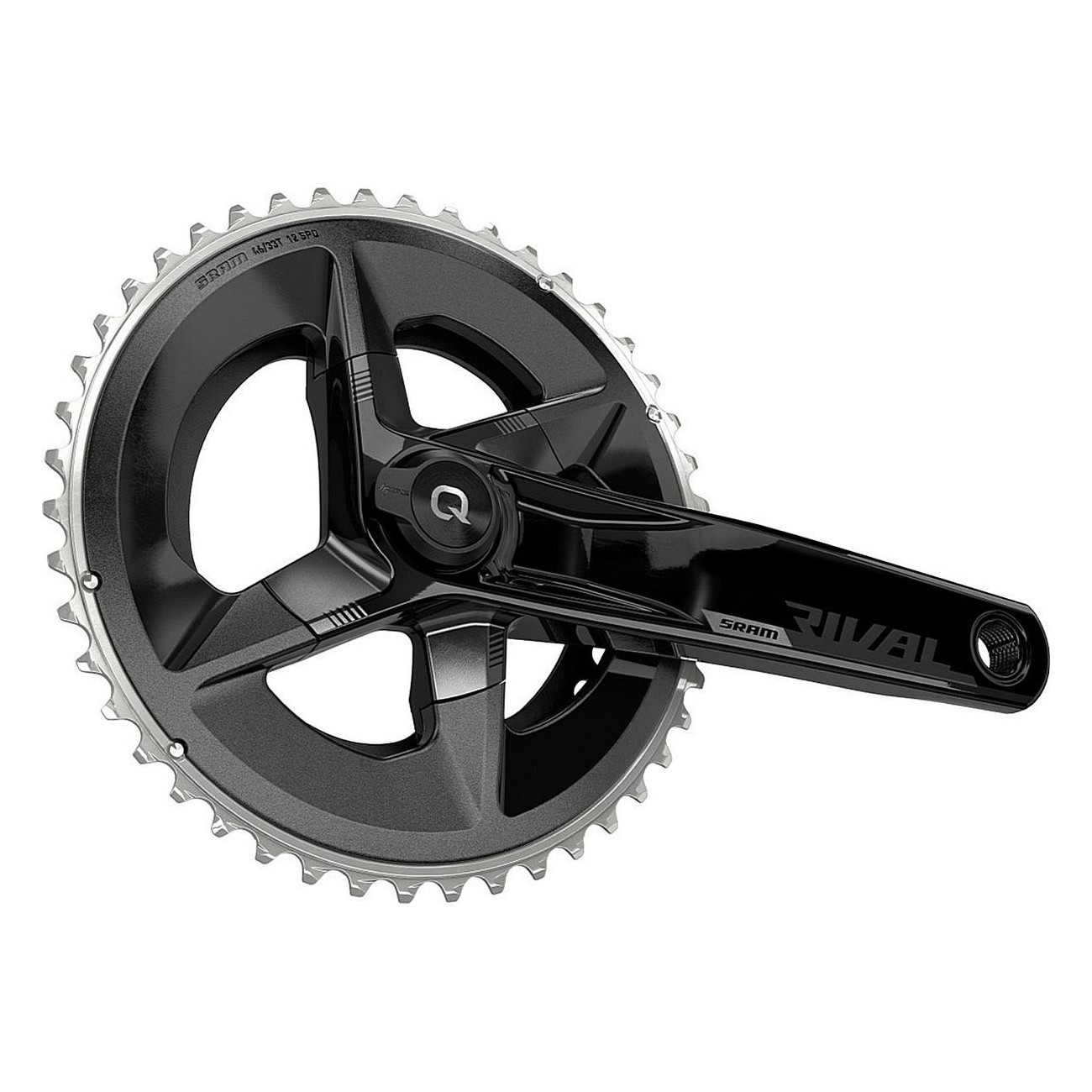 SRAM Quarq Rival AXS Crankset 175mm 48-35T with Power Meter, No DUB BB - 2