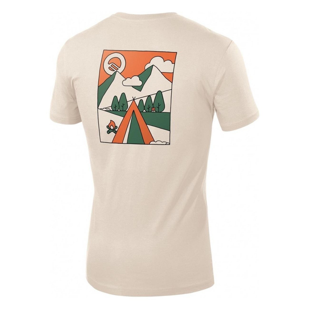 T-shirt unisex Basecamp ecru M cotone bio GOTS trekking 180g/m² - 2 - T-shirt e Camicie - 8014044013676