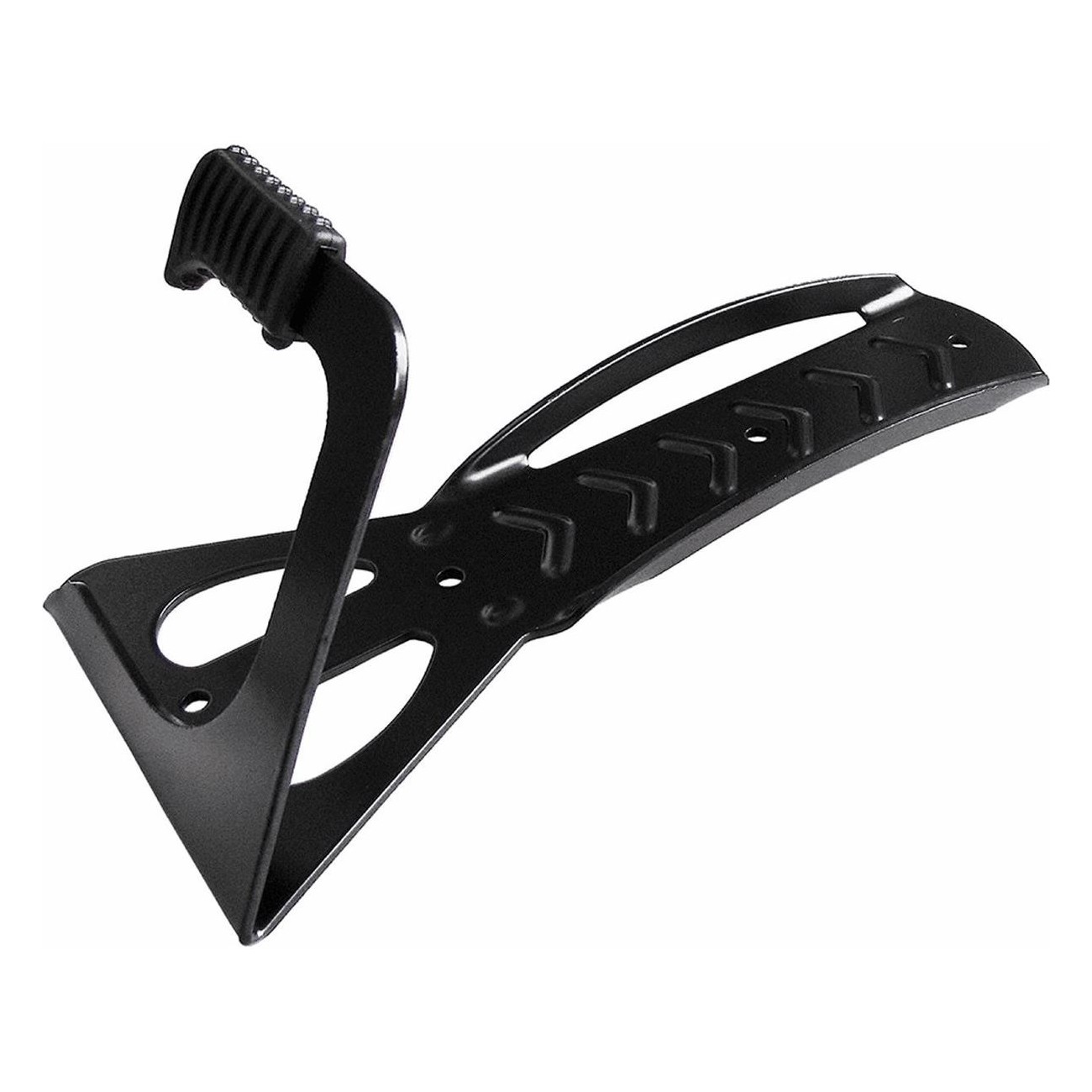 Foldable Wall-Mounted Bike Hook in Black Metal - Space-Saving Support - 1