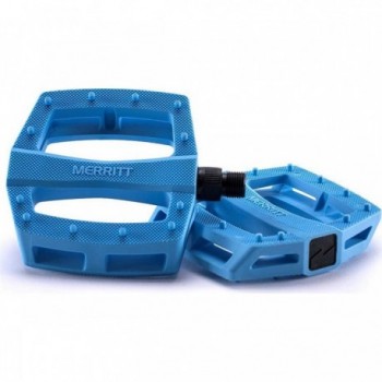 Merritt P1 Tar Heel Blue BMX Pedals in Nylon and Fiberglass - 1