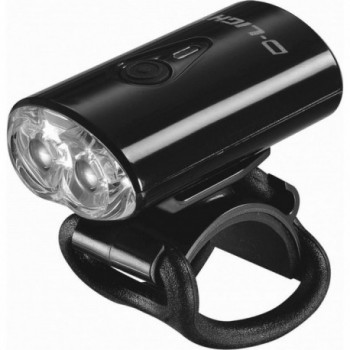 USB Rechargeable 2 LED Front Light 80 Lumen Water Resistant for Bicycles - 1