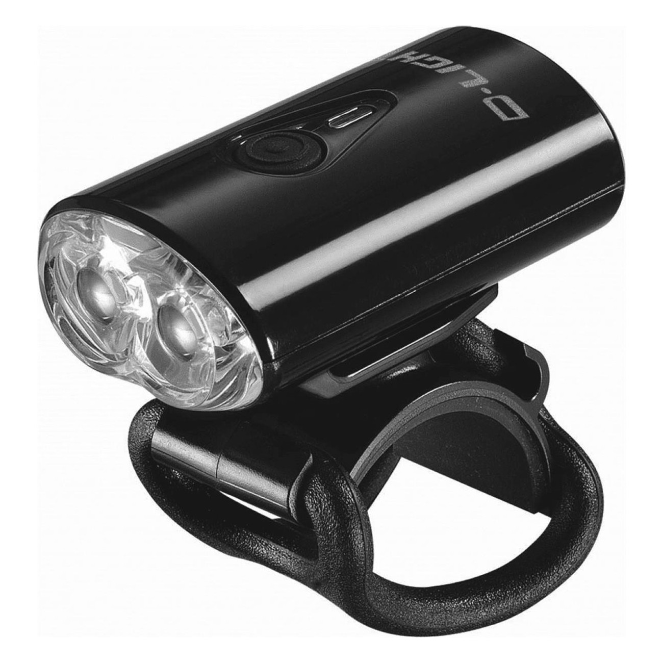 USB Rechargeable 2 LED Front Light 80 Lumen Water Resistant for Bicycles - 1