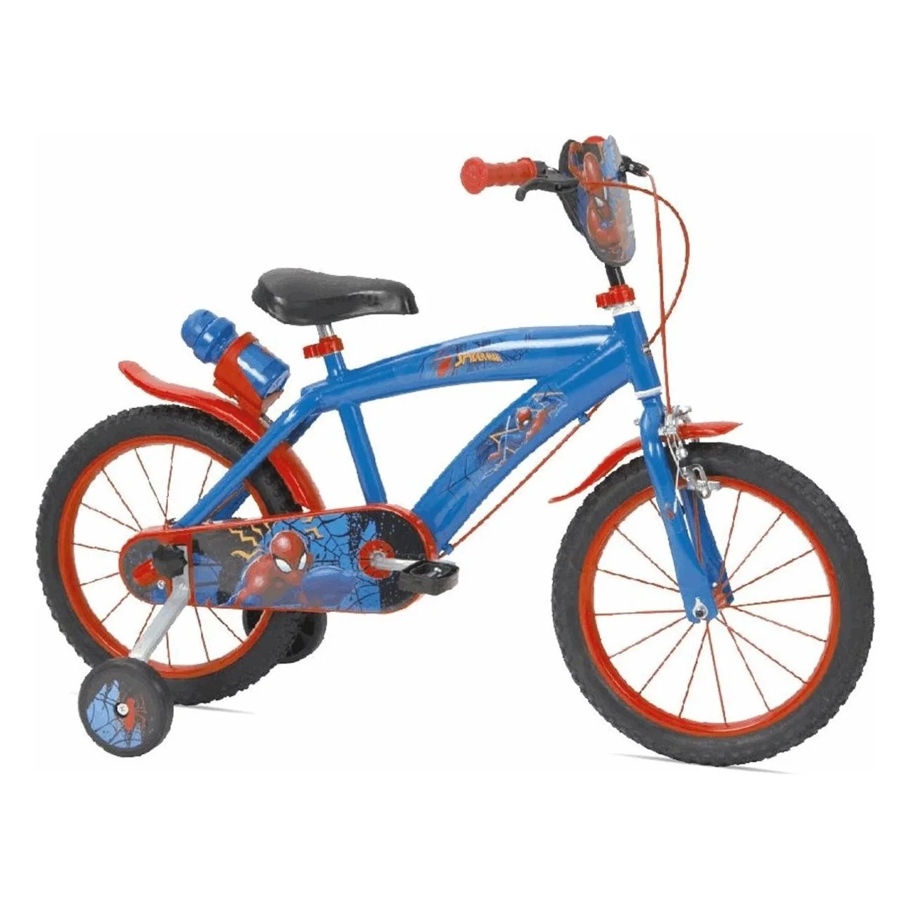 Bicicleta para Niños 16 Pulgadas Spiderman - Diseño Seguro y Divertido - 1