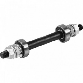 3/8' 140mm Front Hub Axle with Bearings and Nuts for Bicycle - 1