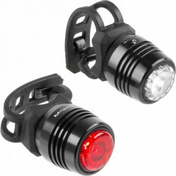 M-Wave Apollon Mini A USB Bicycle Light Set 60 Lumen, Black - 1