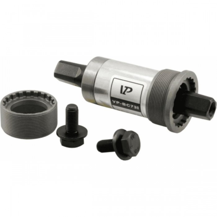 BSA Steel Bottom Bracket with Square Axle 34.8x68mm and Threaded Bearings - 1