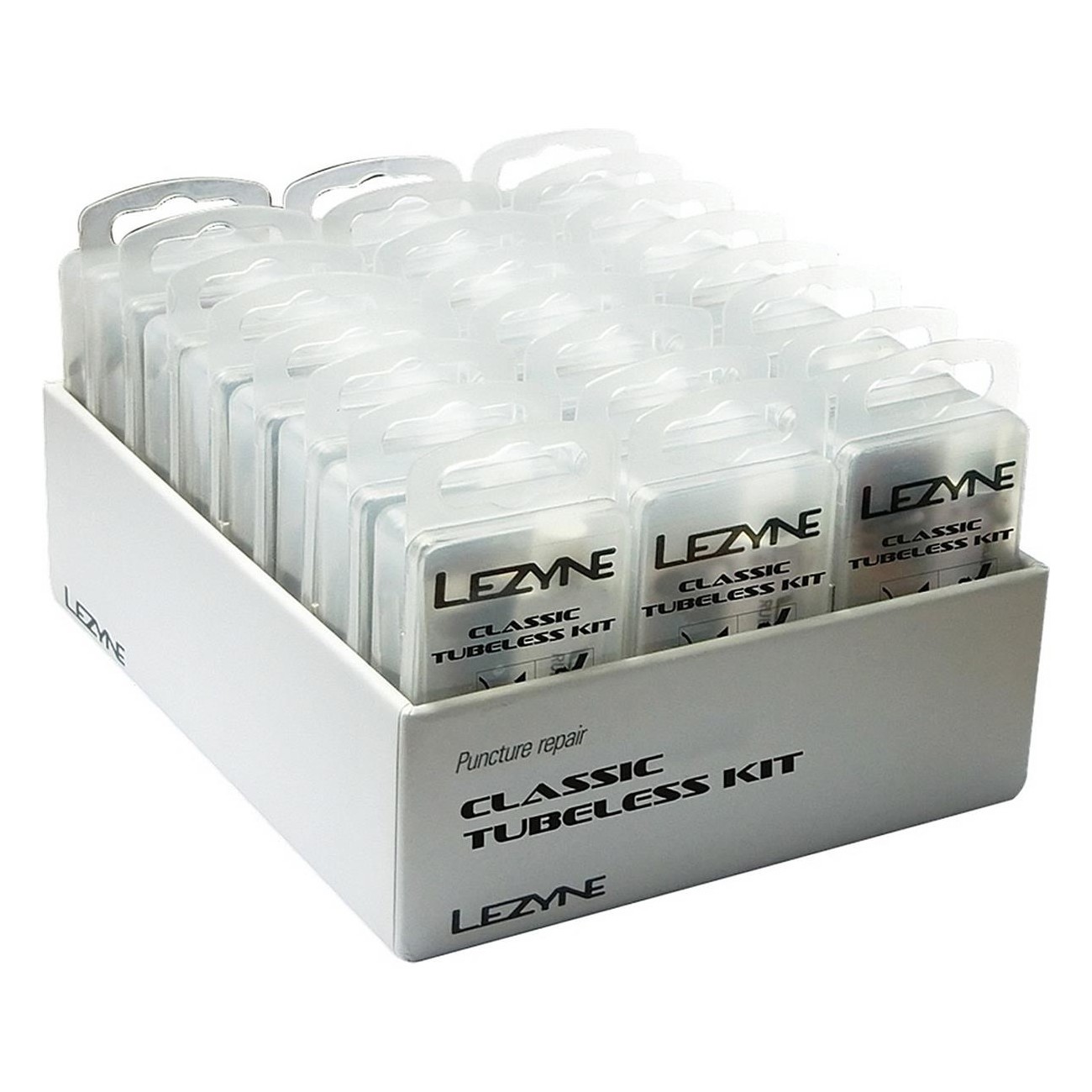 Lezyne Classic Tubeless Kit Silver - 24 Pieces Tire Repair Box - 1