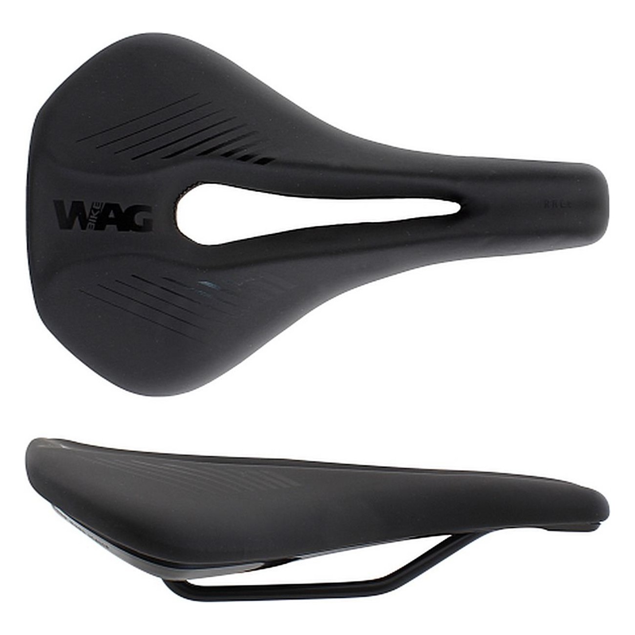 Selle Race Short Wide avec Trou Central - Noir, Performance Unisexe pour Cyclisme - 1