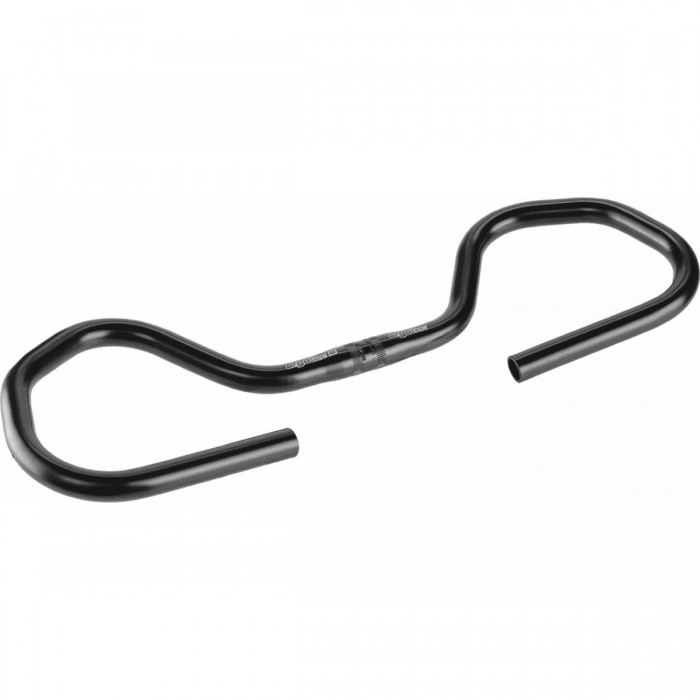 Black Anodized Aluminum Handlebar for City Bike 25.4mm - 565mm Width - 1