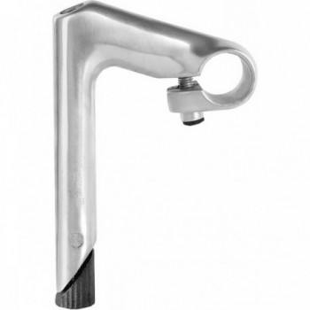 Attache de guidon en aluminium 80mm pour vélo fixe, diamètre 25.4mm, argent - 1