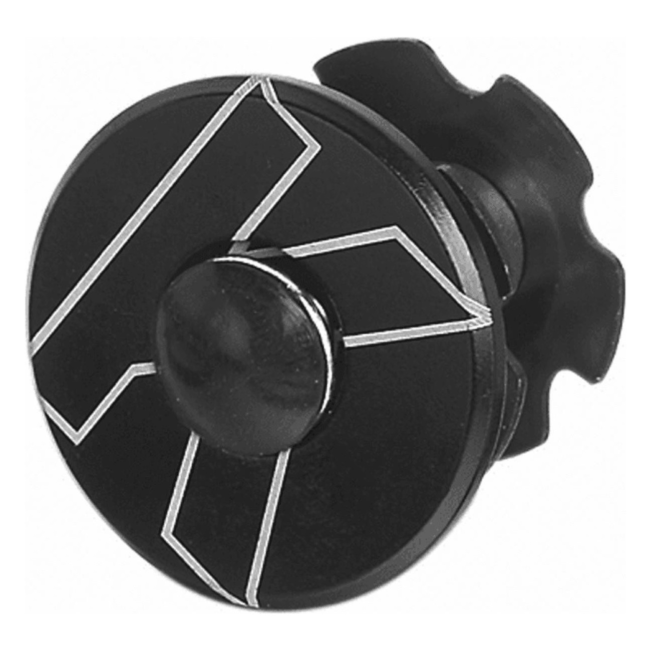 Ragnetto de Fijación de Aluminio Negro para Head Set 1-1/8'' - 1